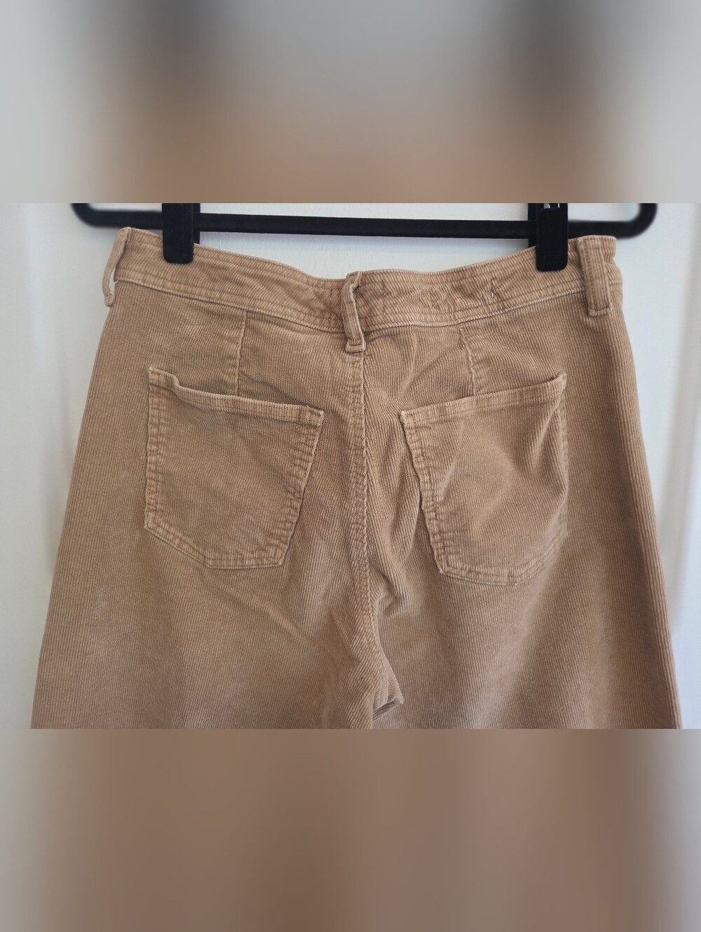 Universal Thread Oat Taupe Sailor Wide Leg Corduroy Pants Size 12 - Picture 4 of 7